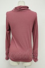 画像2: axes femme / パールレースギャザーネックカットソー  ピンク T-26-08-31-029-AX-TO-SA-ZT (2)