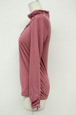 画像3: axes femme / パールレースギャザーネックカットソー  ピンク T-26-08-31-029-AX-TO-SA-ZT (3)