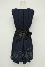 画像2: axes femme / バックバラスリットドレス M コン T-26-08-31-035-AX-OP-SA-ZT (2)