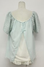 画像2: axes femme / BACKデザインAラインプルオーバー  サックス T-26-08-31-004-AX-TO-SA-ZT (2)