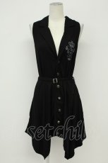 画像1: PUTUMAYO / 刺繍ロングベスト  黒 T-26-08-31-005-PT-TO-SA-ZT (1)