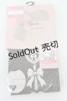 Preview of ECAMタイツハートリボン M-L 中黒