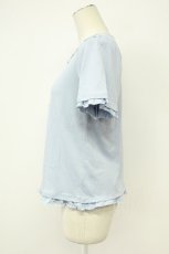 画像3: axes femme / CATカメオプリント半袖カットソー  サックスＸグレー T-26-08-31-013-AX-TO-SA-ZT (3)