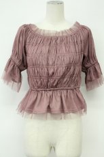 画像1: axes femme / バックリボンシャーリングプルオーバー  ピンク T-26-08-31-014-AX-TO-SA-ZT (1)