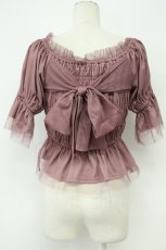 画像2: axes femme / バックリボンシャーリングプルオーバー  ピンク T-26-08-31-014-AX-TO-SA-ZT (2)