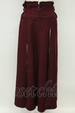 画像1: axes femme / センタージップロングスカート M ワイン T-26-08-31-016-AX-SK-SA-ZT (1)