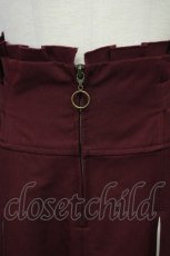 画像4: axes femme / センタージップロングスカート M ワイン T-26-08-31-016-AX-SK-SA-ZT (4)