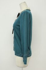画像3: axes femme / バイカラーブラウス風プルオーバー  緑Ｘ黒 T-26-08-31-024-AX-TO-SA-ZT (3)