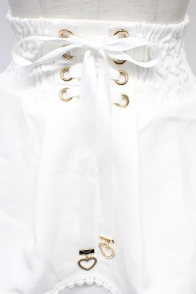LIZ LISA / 2連リボンベルトスカパン 白 T-26-09-08-031-LO-SK-SA