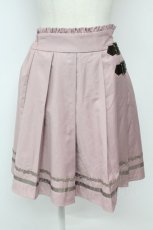 画像1: axes femme / サイド2連ベルトスカート  ピンク T-26-09-08-013-AX-SK-SA-ZT (1)