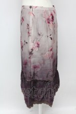 画像3: INGEBORG / 水彩薔薇柄スカート  ピンクＸブラウン T-26-09-08-014-LO-SK-SA-ZT (3)