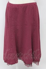 画像1: INGEBORG / ドットスカート  ボルドーＸ白 T-26-09-08-017-LO-SK-SA-ZT (1)