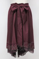 画像1: axes femme / ベルト付フィッシュテールスカート  ボルドー T-26-09-08-018-AX-SK-SA-ZT (1)