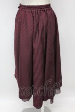 画像2: axes femme / ベルト付フィッシュテールスカート  ボルドー T-26-09-08-018-AX-SK-SA-ZT (2)