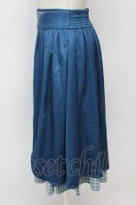画像3: axes femme / ハーフジップ×フリルスカート F ターコイズ T-26-09-08-022-AX-SK-TE-ZT (3)