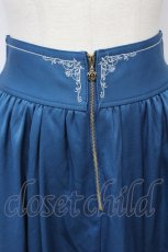画像4: axes femme / ハーフジップ×フリルスカート F ターコイズ T-26-09-08-022-AX-SK-TE-ZT (4)