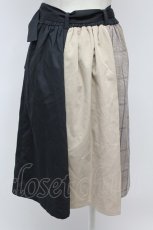 画像2: axes femme / 配色トレンチスカート  ブラウンＸネイビー T-26-09-08-026-AX-SK-SA-ZT (2)
