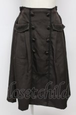 画像1: axes femme POETIQUE / Ｗ釦デザインスカート  ブラウン T-26-09-08-027-AX-SK-SA-ZT (1)