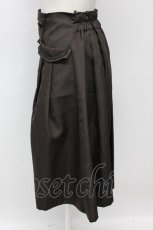 画像3: axes femme POETIQUE / Ｗ釦デザインスカート  ブラウン T-26-09-08-027-AX-SK-SA-ZT (3)