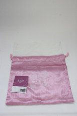 画像1: axes femme / レースサテン巾着  ピンク?シロ T-26-09-12-031-AX-ZA-IG-ZT (1)