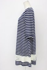 画像3: axes femme / 花×レース柄ワンピース M 紺 T-26-09-12-004-AX-OP-SZ-ZT (3)
