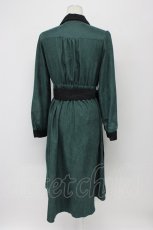 画像2: axes femme / 配色シャツワンピース M グリーン T-26-09-12-009-AX-OP-SZ-ZT (2)