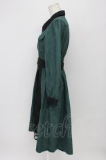 画像3: axes femme / 配色シャツワンピース M グリーン T-26-09-12-009-AX-OP-SZ-ZT (3)