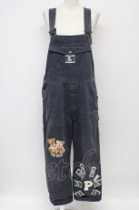 画像1: PINK HOUSE / くま刺繍コーデュロイサロペット  グレー T-26-09-12-010-LO-PA-AS-ZT (1)