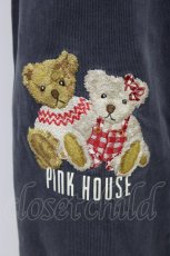 画像5: PINK HOUSE / くま刺繍コーデュロイサロペット  グレー T-26-09-12-010-LO-PA-AS-ZT (5)