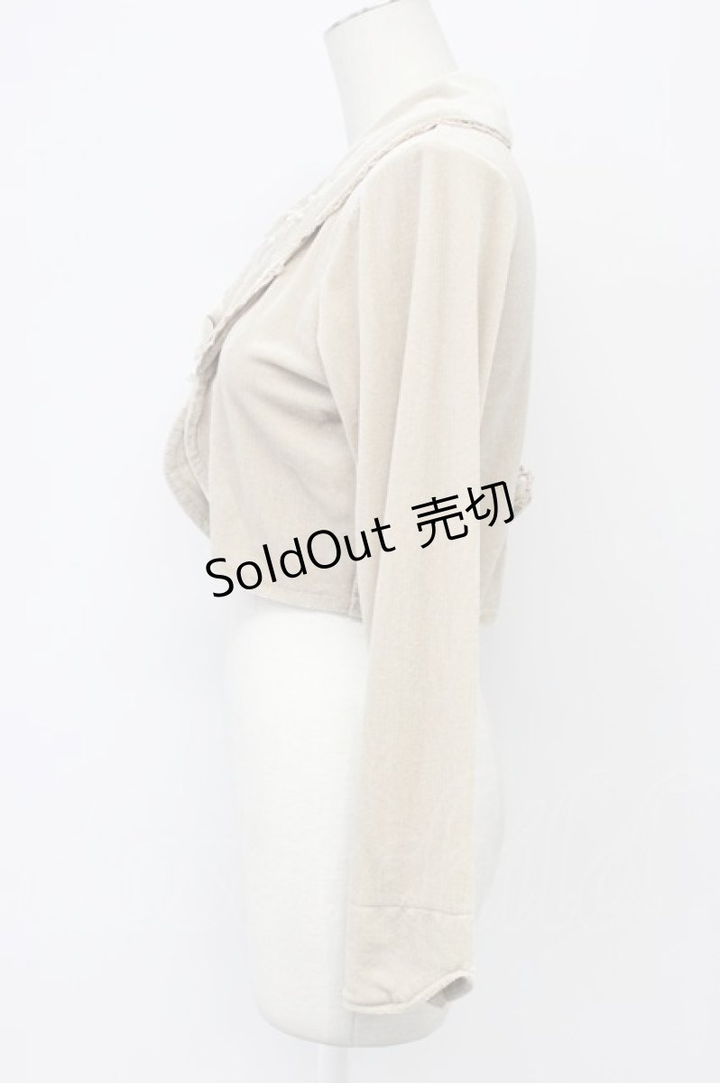 画像3: axes femme / ベロアボレロ M ベージュ T-26-09-12-016-AX-TO-NS-ZT537 (3)