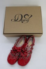画像1: DearMyLove / エナメルリボンパンプス 23.0cm アカ T-26-09-12-021-GO-SH-OW-ZT (1)