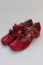 画像2: DearMyLove / エナメルリボンパンプス 23.0cm アカ T-26-09-12-021-GO-SH-OW-ZT (2)
