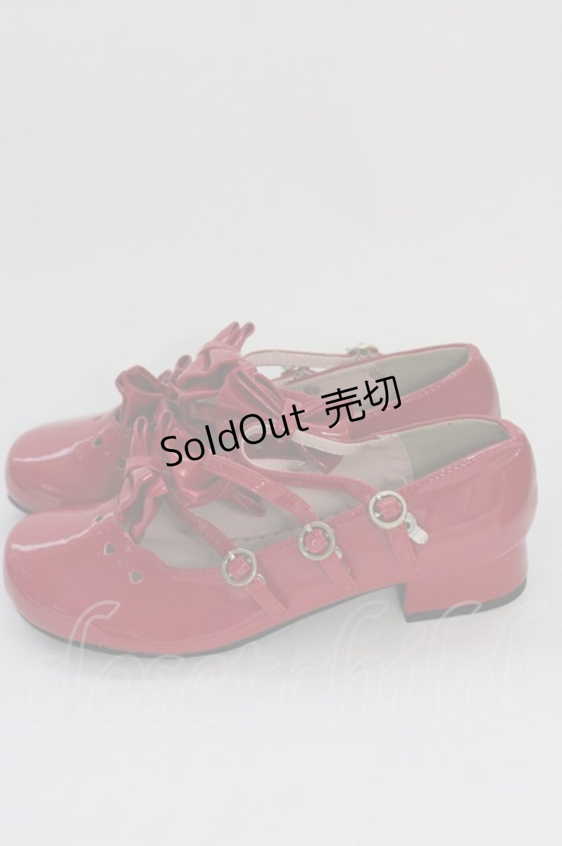 画像4: DearMyLove / エナメルリボンパンプス 23.0cm アカ T-26-09-12-021-GO-SH-OW-ZT (4)