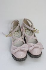 画像1: Amavel / Present Ribbonエナメルパンプス S ピンク T-26-09-12-023-CA-SH-OW-ZT (1)