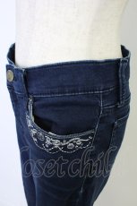 画像3: axes femme / マリン刺繍ポケットパンツ  青Ｘ白 T-26-09-13-025-AX-PA-SA-ZT (3)