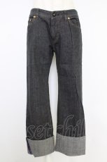 画像1: INGEBORG / 後ろポケット刺繍デニムパンツ  黒デニム T-26-09-13-026-LO-PA-SA-ZT (1)