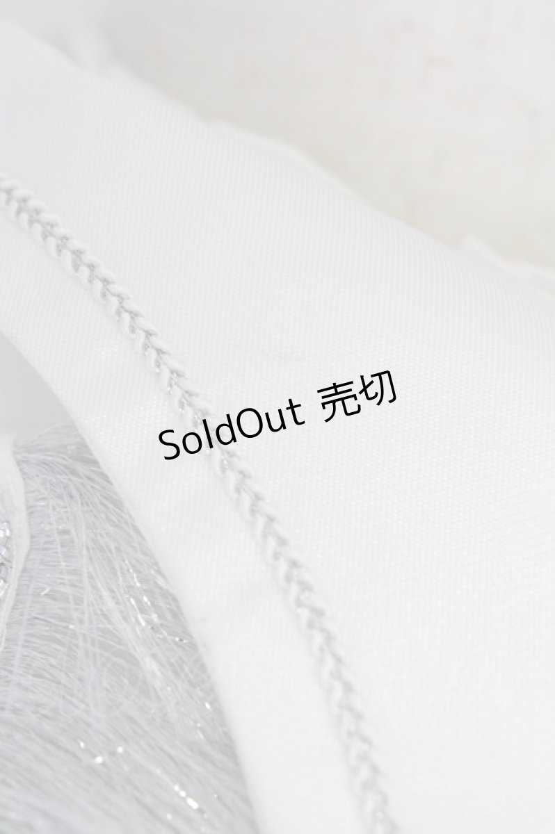 画像8: Koi no Mori / 刺繍フリルジャケット&バッスル風スカートセットアップ XL 白ＸグレーＸ青 T-26-09-13-027-LO-OP-SA-ZT (8)