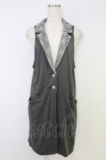 画像1: axes femme / ロングカットベスト M モクグレー T-26-09-13-008-AX-TO-TE-ZT (1)