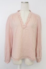 画像1: PINK HOUSE / フロントレースアップブラウス  ピンク T-26-09-20-004-LO-BL-IG-ZT (1)