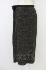 画像2: INGEBORG / ランダム水玉巻きスカート M ブラック T-26-09-20-037-LO-SK-SA-ZT (2)