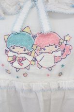 画像3: PINK HOUSE / Little Twin Stars×PINK HOUSE 刺しゅう入りローンブラウス  シロ T-26-09-20-002-LO-BL-IG-ZT (3)