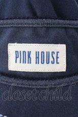画像5: PINK HOUSE / 染花とリボンのまどいプリントカットソーワンピース  ネイビー T-26-09-27-031-LO-OP-HD-ZT (5)