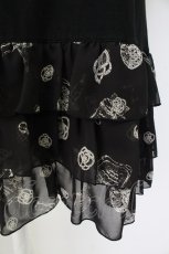 画像3: INGEBORG / カメリアパフュームプリントだんだんカットワンピース 9 クロ T-26-09-27-039-LO-OP-IG-ZT (3)