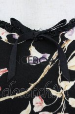 画像3: INGEBORG / レース配色ローズプリントカットソー 11 クロ T-26-09-27-005-LO-TO-IG-ZT (3)