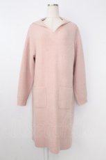 画像1: PINK HOUSE / セーラーカラーニットワンピース  ピンク T-26-09-27-012-LO-OP-SA-ZT (1)