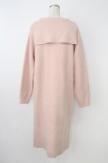 画像2: PINK HOUSE / セーラーカラーニットワンピース  ピンク T-26-09-27-012-LO-OP-SA-ZT (2)
