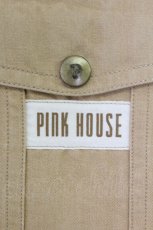 画像3: PINK HOUSE / 裾ロゴptオーバーオールジャンパースカート  ベージュ T-26-09-27-015-LO-OP-SA-ZT (3)