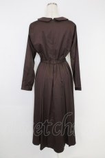 画像2: LEBECCA boutique / 丸襟長袖ワンピース  ブラウン T-26-10-04-023-LO-OP-SA-ZT (2)