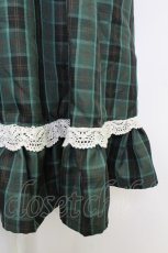 画像5: Eri Aino's collaboration / シャーロットの水曜日 ワンピース M グリーンチェック T-26-10-04-025-LO-TO-SA-ZT (5)