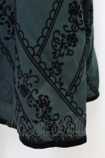 画像3: axes femme / フロッキープリントロングスカート M グリーン T-26-10-04-030-AX-SK-TE-ZT (3)